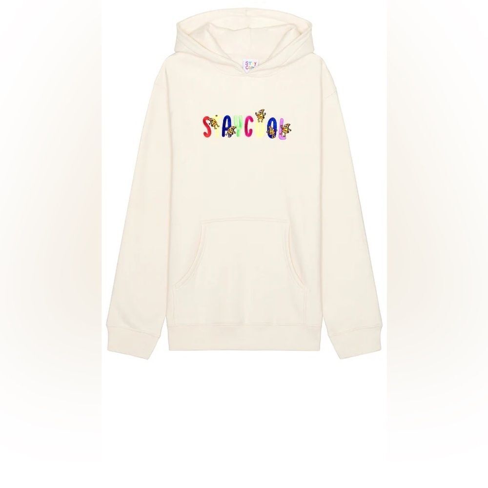 Staycool Pizza Hoodie in Cream